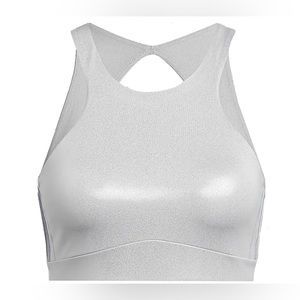 IVY PARK X Adidas Metallic Silver Sports Bra L